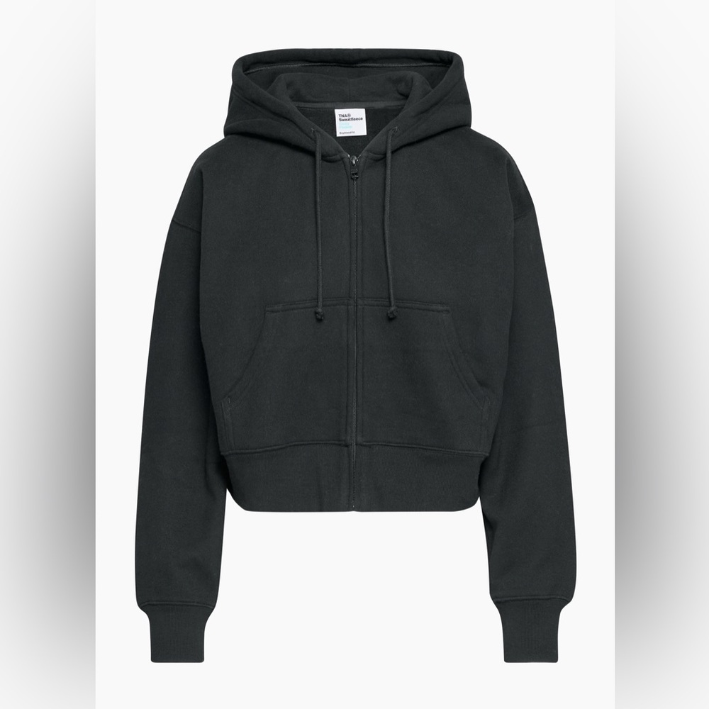 TNA Cozy Sweatfleece Boyfriend Boxy Zip Hoodie - Picture 2 of 7